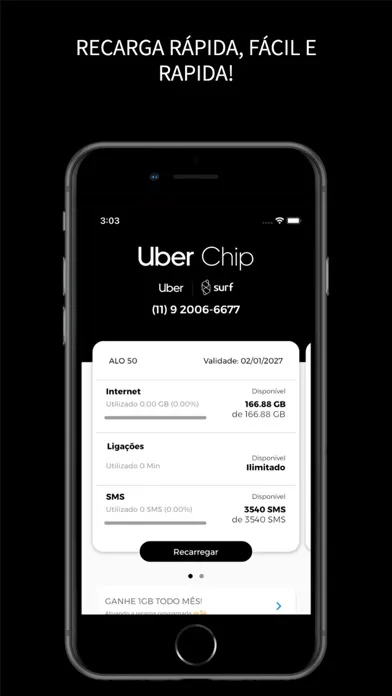 Uber Chip e Surf Telecom Screenshots