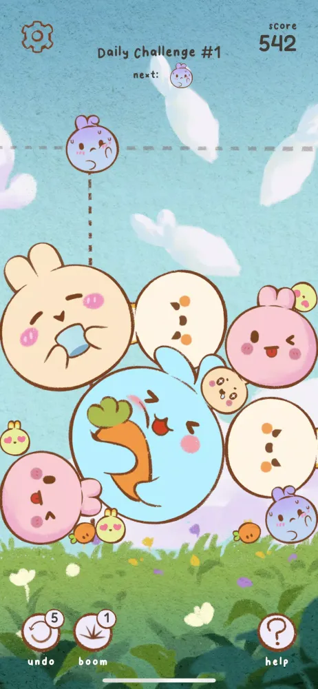Pop Pop Bunny! Merge Game سکرین شاٹس