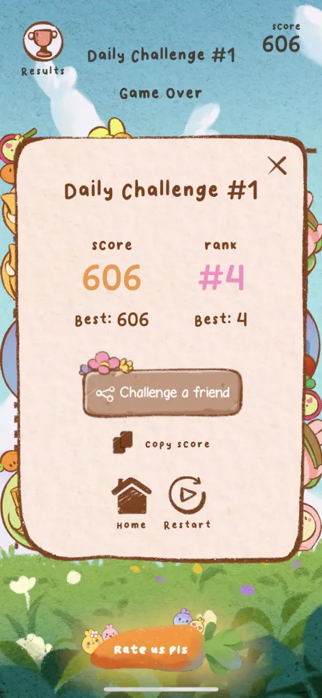 Pop Pop Bunny! Merge Game سکرین شاٹس