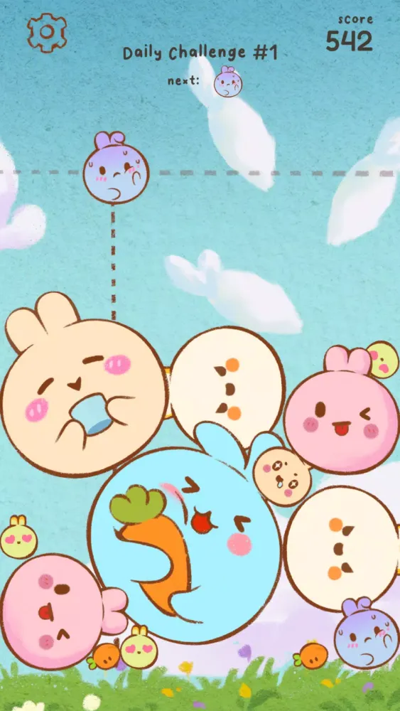 Pop Pop Bunny! Merge Game سکرین شاٹس