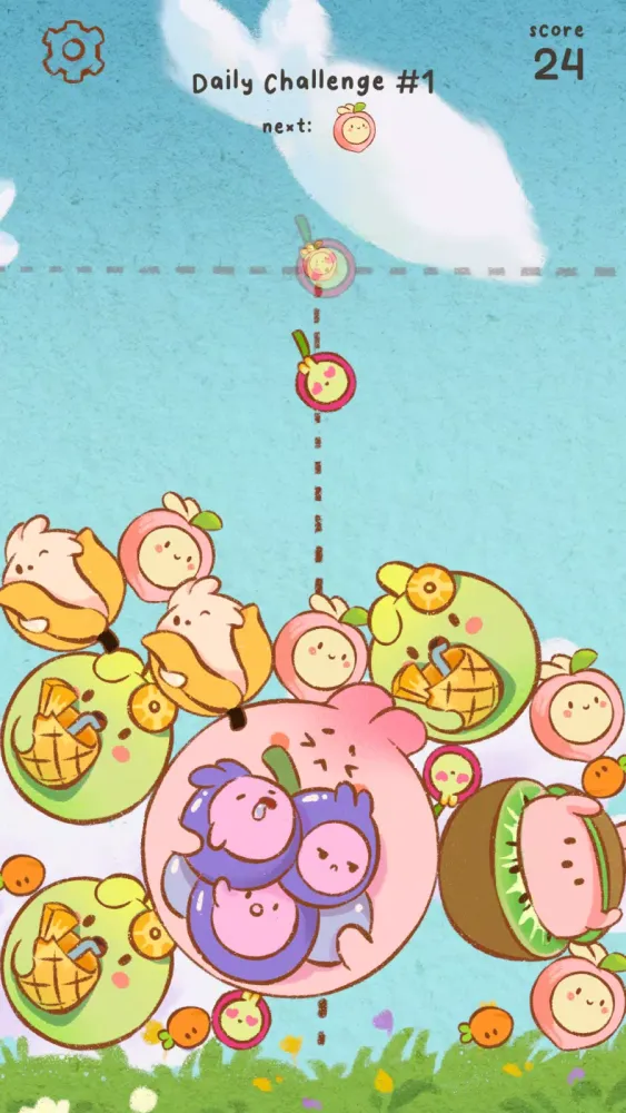 Pop Pop Bunny! Merge Game سکرین شاٹس