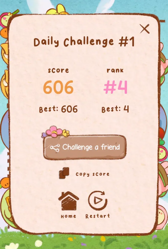 Pop Pop Bunny! Merge Game سکرین شاٹس