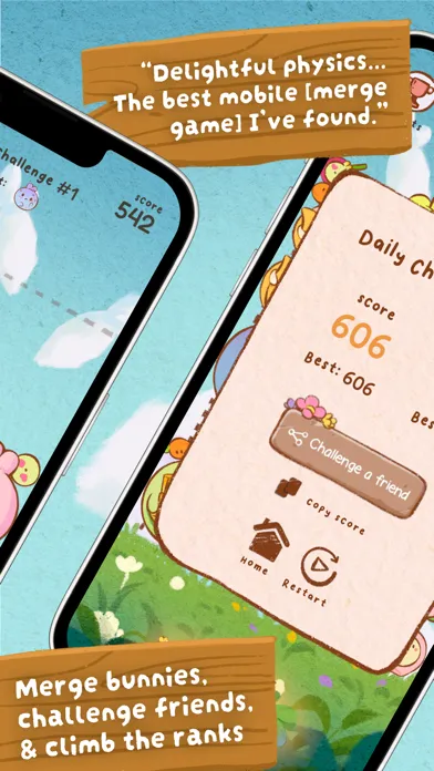 Tangkapan layar Pop Pop Bunny! Merge Game