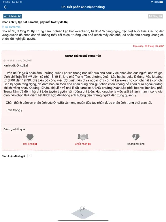Hệ thống PATT Trật Tự Hưng Yên iPad  Screenshots