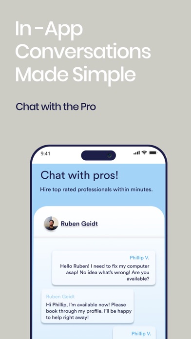 Screenshot di Paid: Hire Local Professionals