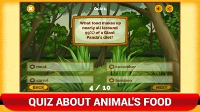 تصاویر Wild Zoo Animals Quiz Kids App