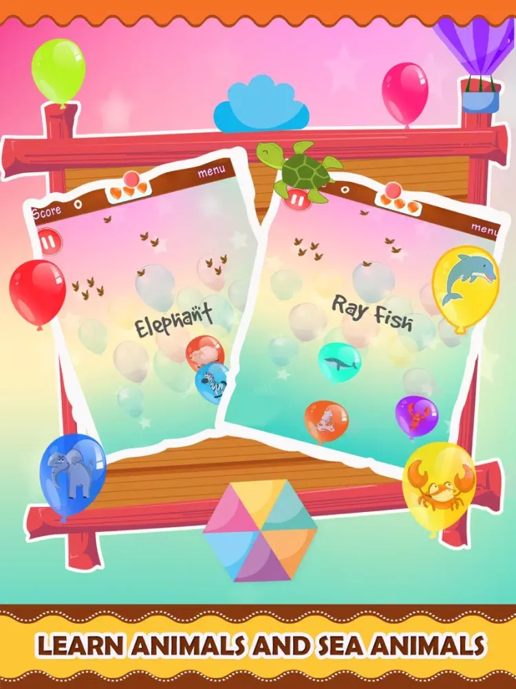 Ảnh chụp màn hình của Learning Balloon Pop Kids Pro iPad 