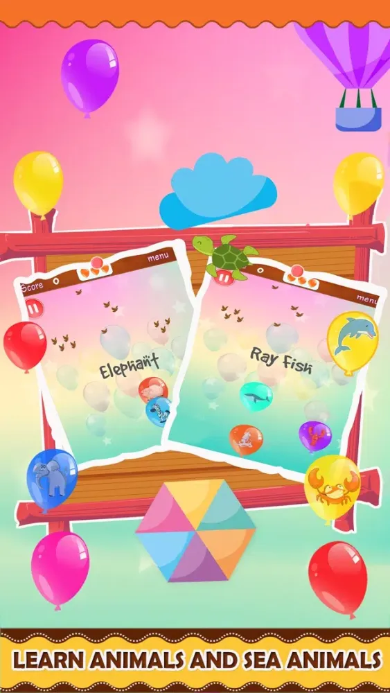 Ảnh chụp màn hình của Learning Balloon Pop Kids Pro