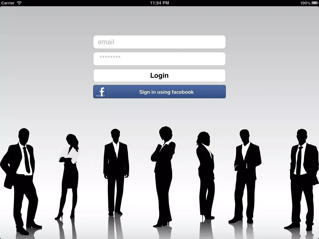 Tangkapan layar Personal Instant Messenger iPad 