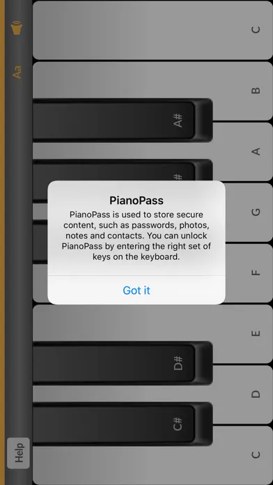 Capturas de pantalla de Piano Passwords