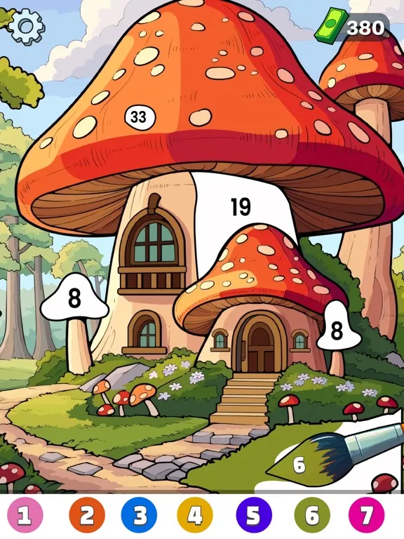 Dream Home - Color by Number iPad  Screenshots