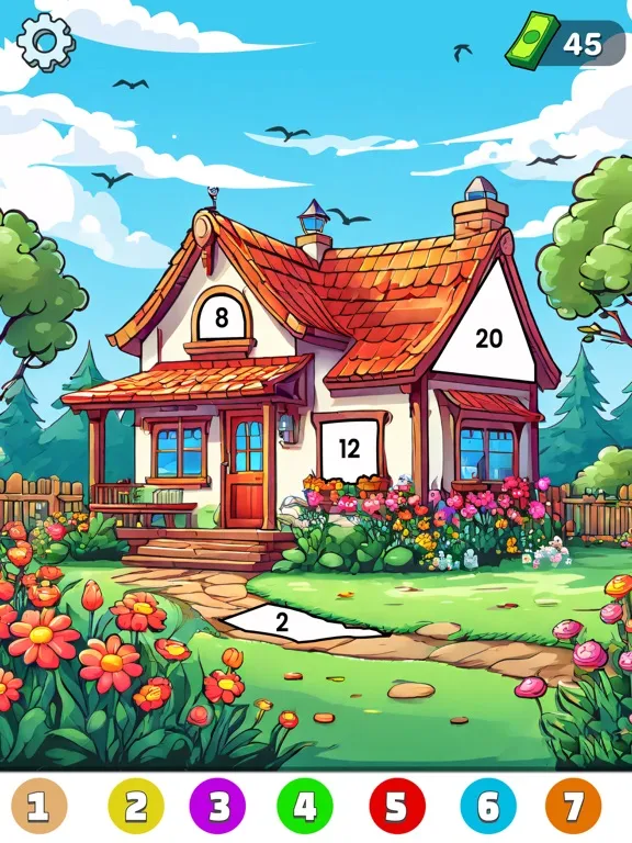 Dream Home - Color by Number iPad  Screenshots
