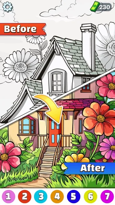 Dream Home - Color by Number Screenshots