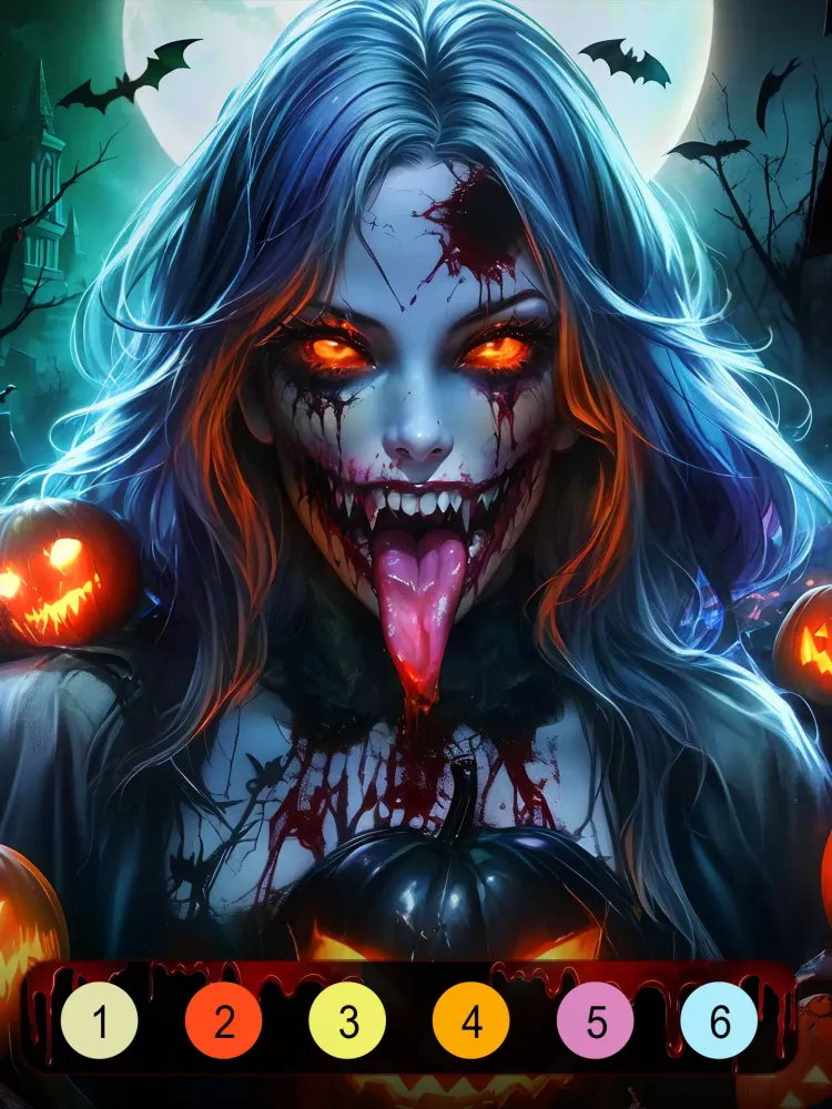 Halloween Witch Coloring Games 스크린샷