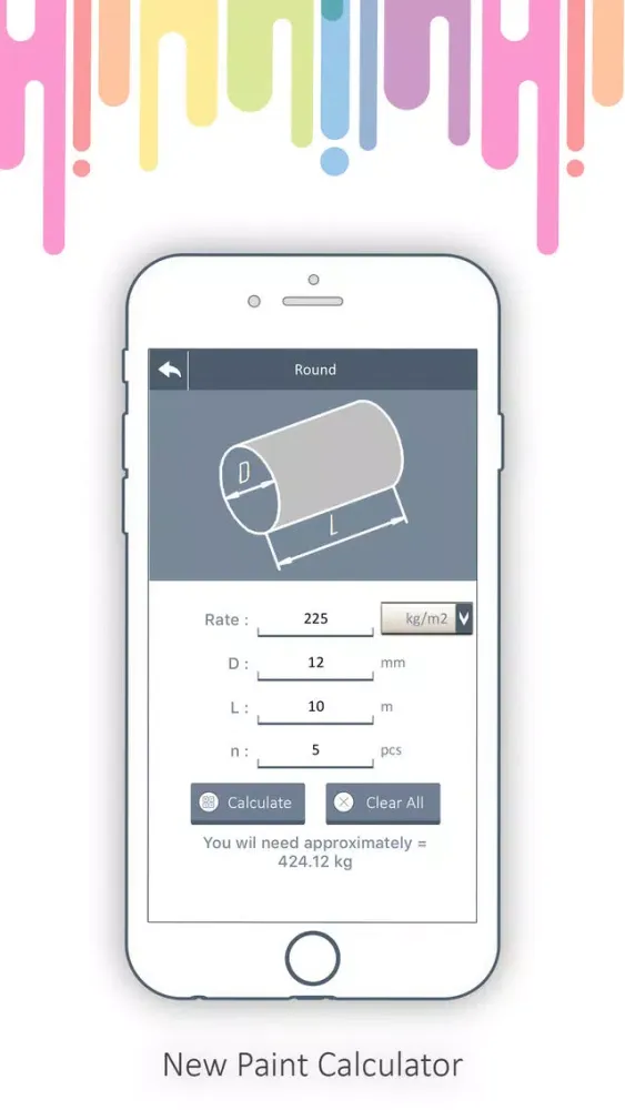 Paint Calculator - Metal Paint سکرین شاٹس