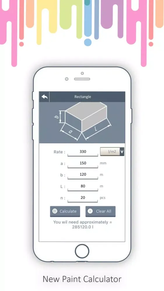 Paint Calculator - Metal Paint سکرین شاٹس