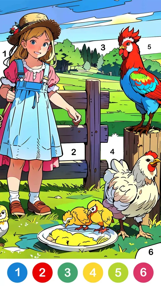 Ảnh chụp màn hình của Farm Country Color By Number