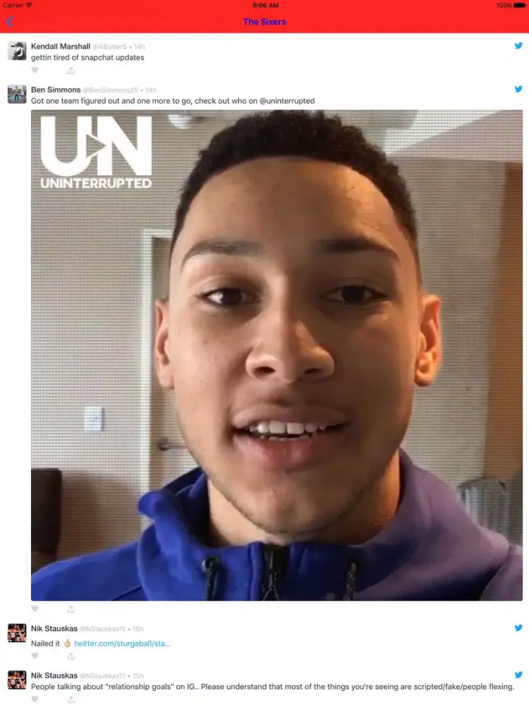 Follow Sixers Pro iPad  Ekran Görüntüleri