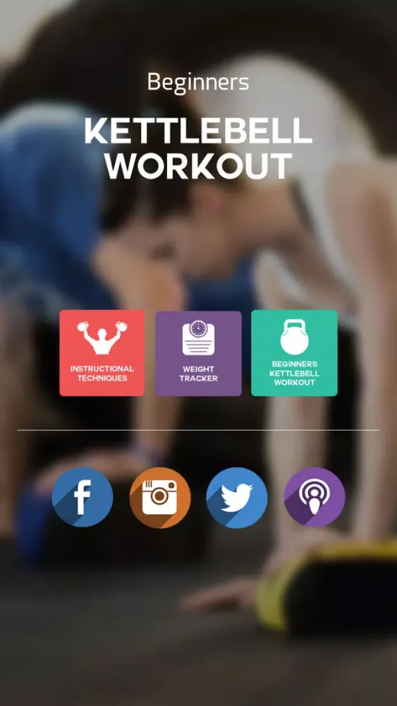 Captures d'écran de Beginners Kettlebell Workout