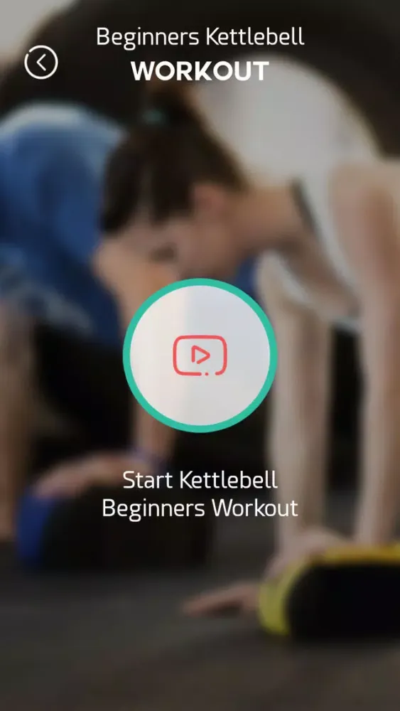 Captures d'écran de Beginners Kettlebell Workout