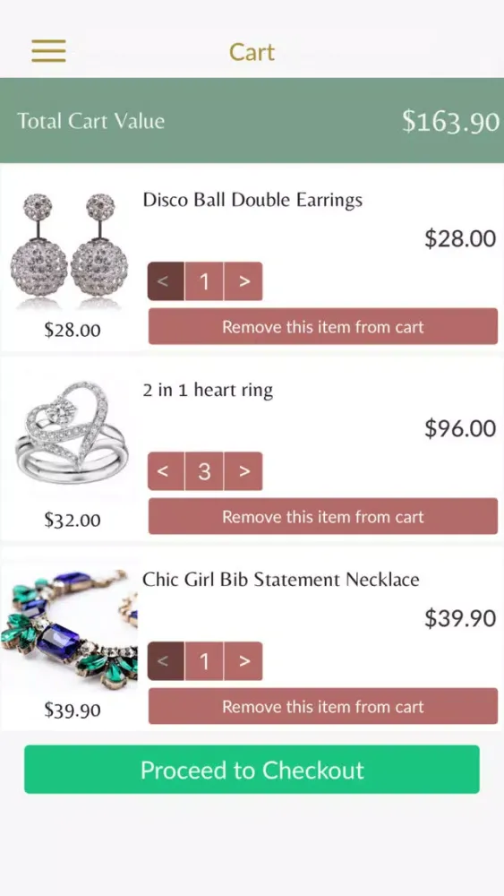 Zrzuty ekranu Luxe Jewelry