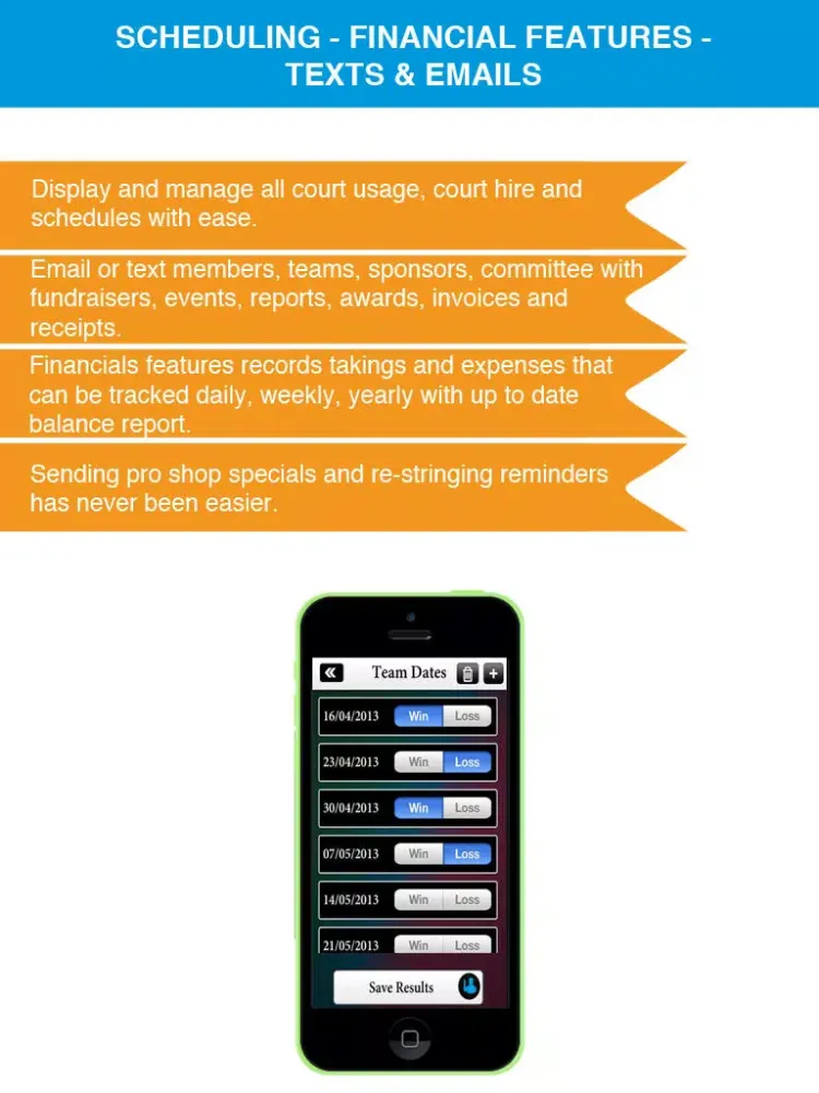 Sports Club Admin - Management Business solution iPad 应用截图