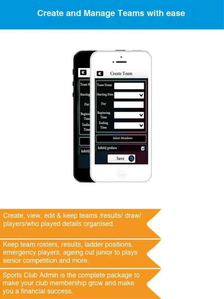 Sports Club Admin - Management Business solution iPad 应用截图