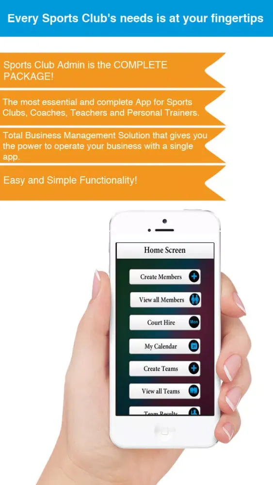 Sports Club Admin - Management Business solution应用截图