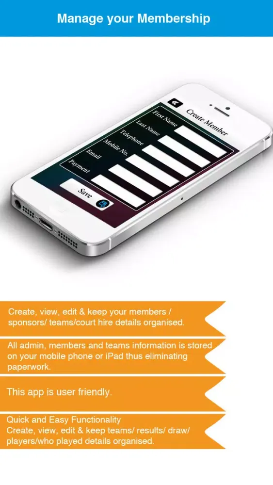 Sports Club Admin - Management Business solution应用截图