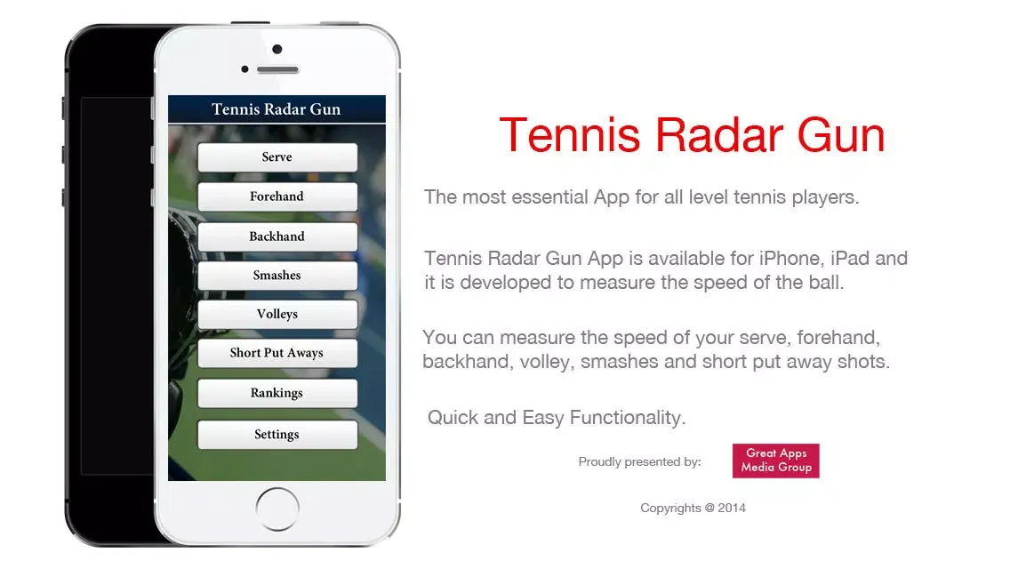 Tennis Radar Gun - Measure the speed of the Ball应用截图