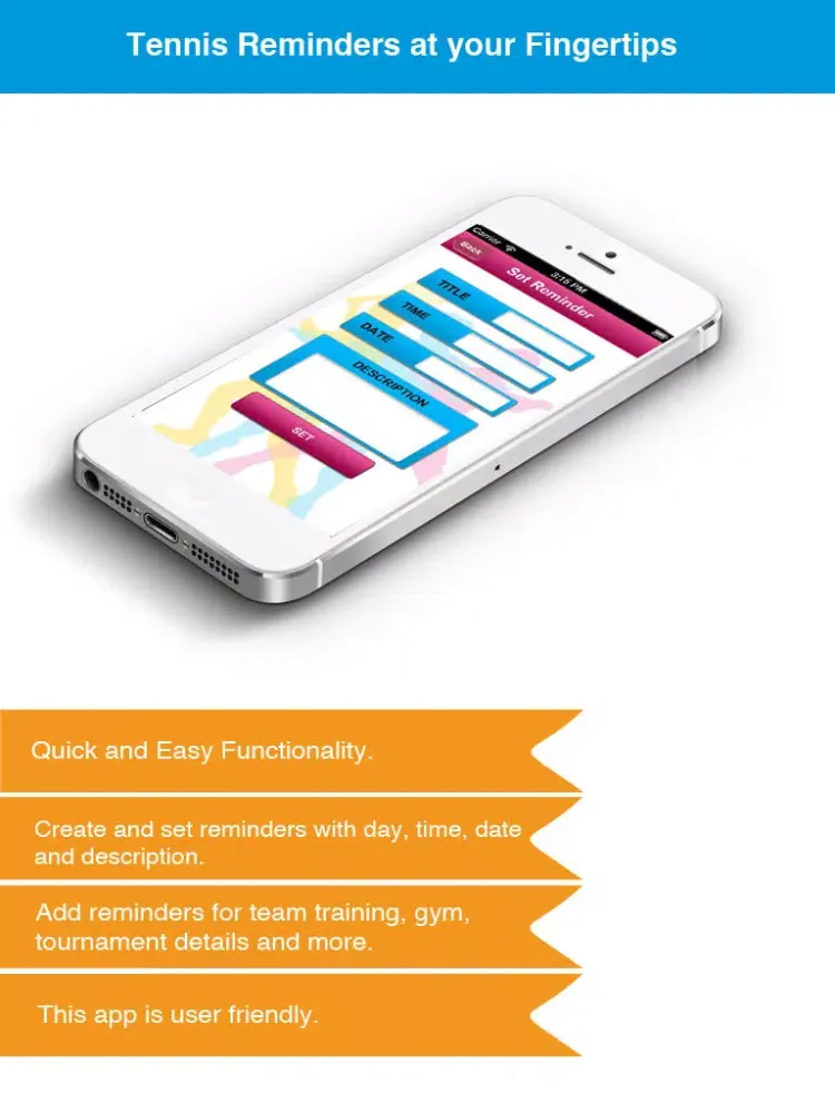 ภาพหน้าจอของ Tennis Reminder App - Timetable Activity Schedule Reminders-Sport iPad 