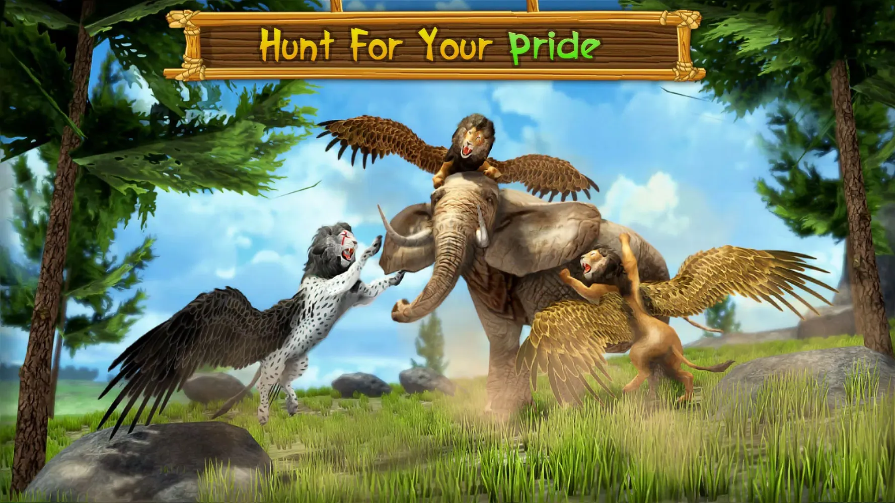 Angry Flying Lion Simulator 3d Ekran Görüntüleri