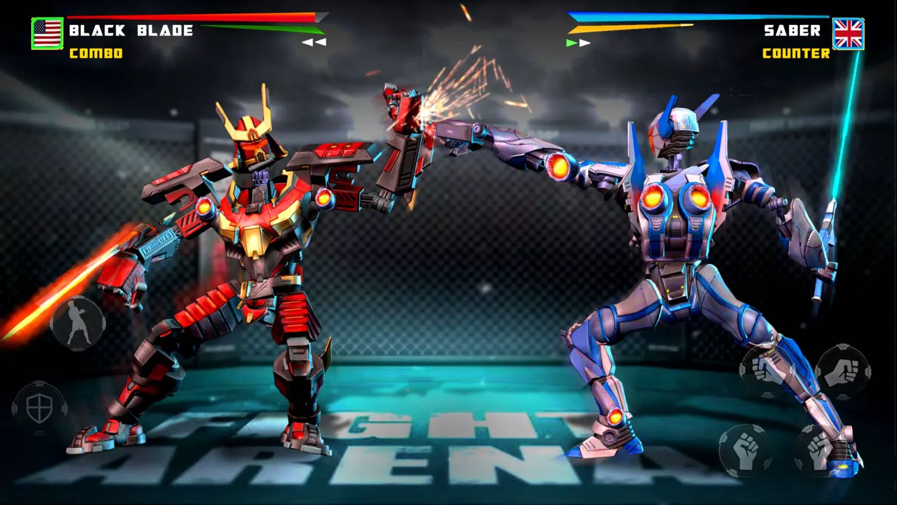 ภาพหน้าจอของ Mecha war: Robot Fighting Game