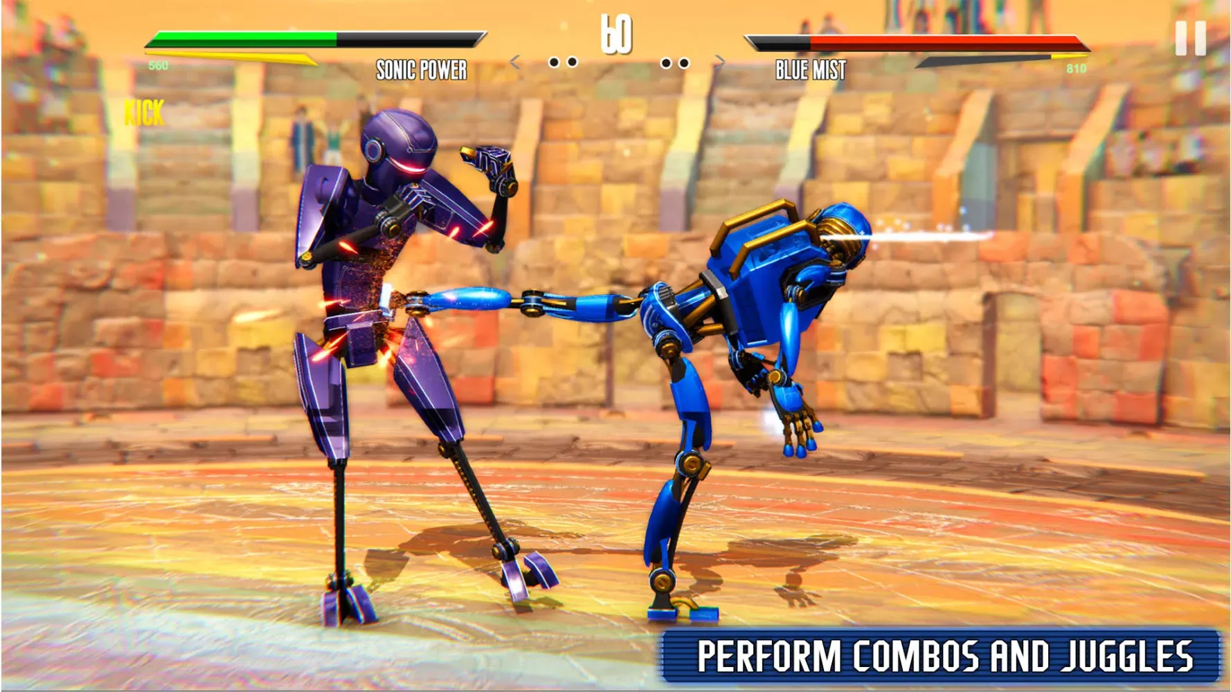 ภาพหน้าจอของ Mecha war: Robot Fighting Game