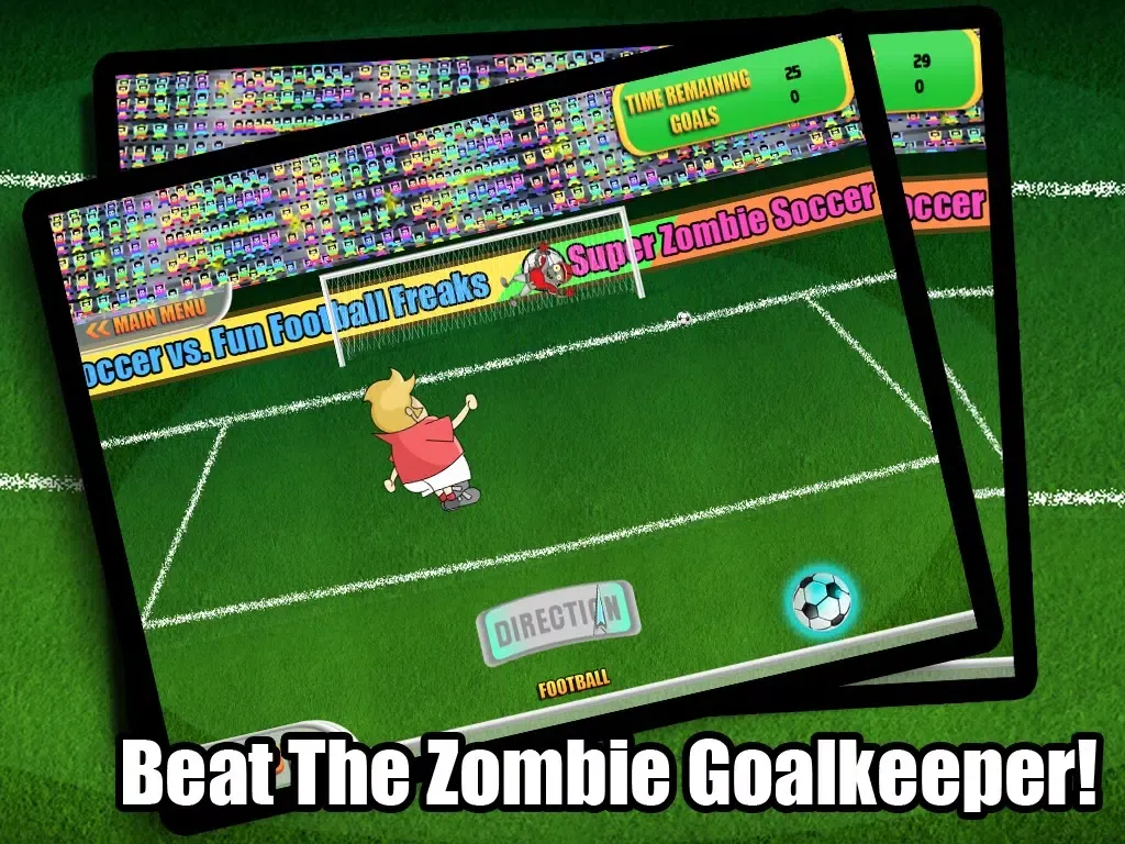 صور Super Zombie Soccer Sports vs Fun Fantasy Football Freaks iPad 