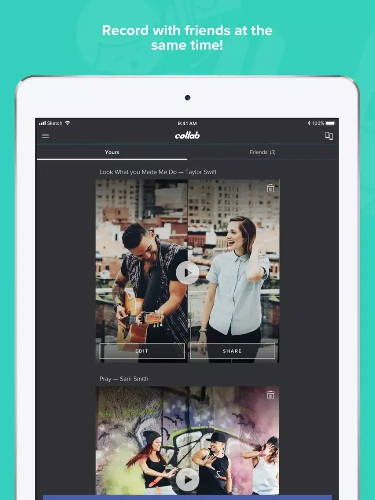 Скриншоты Collab - Music Video Editor iPad 