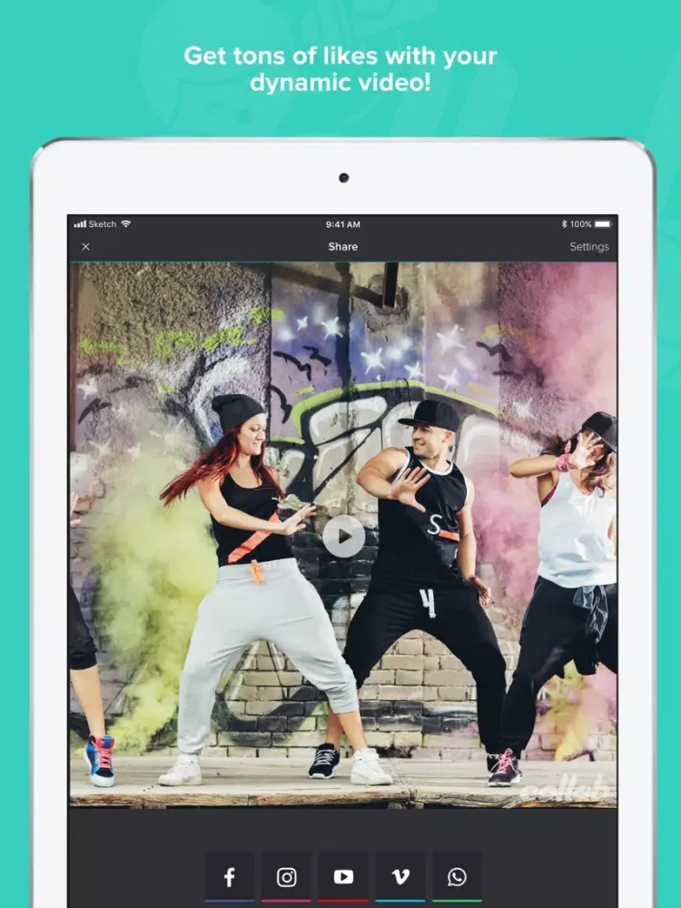 Скриншоты Collab - Music Video Editor iPad 