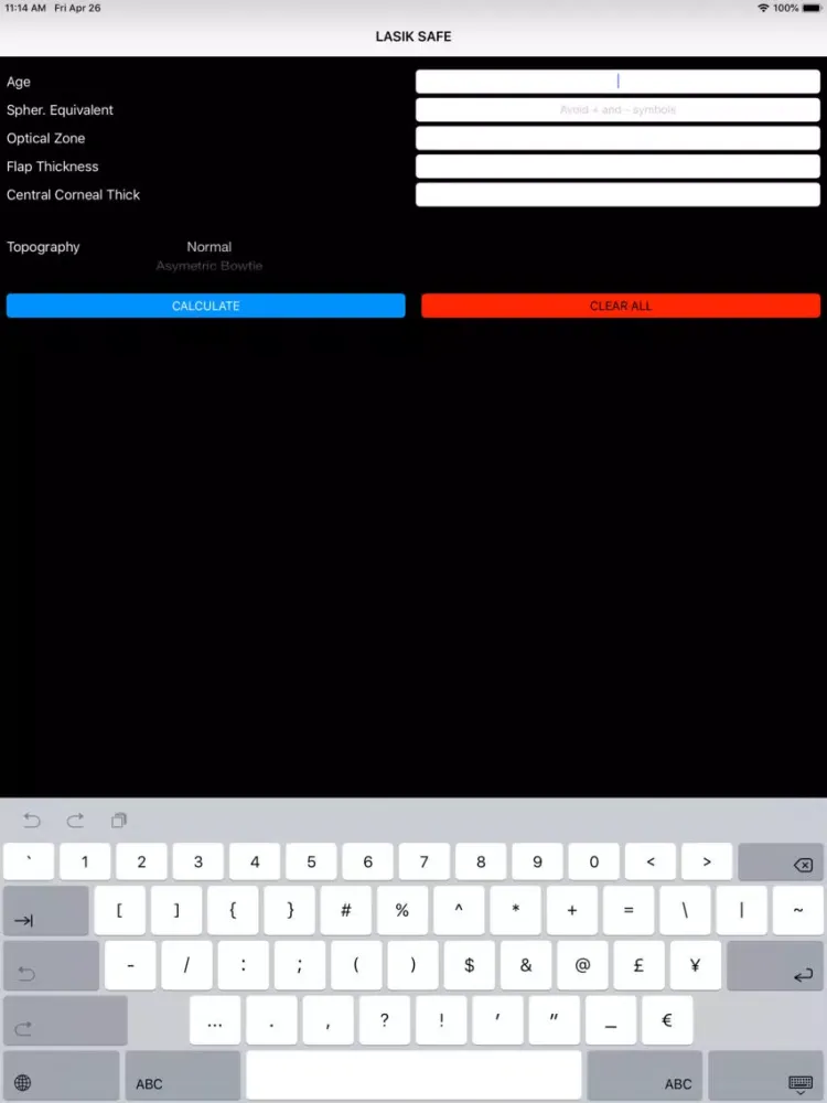 Скриншоты LASIK Safe 3.0 iPad 