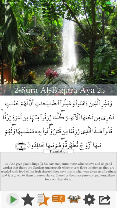 Capturas de tela do Visual Quran
