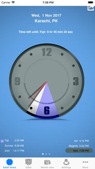 Salah Clock, Prayer & Qibla 스크린샷