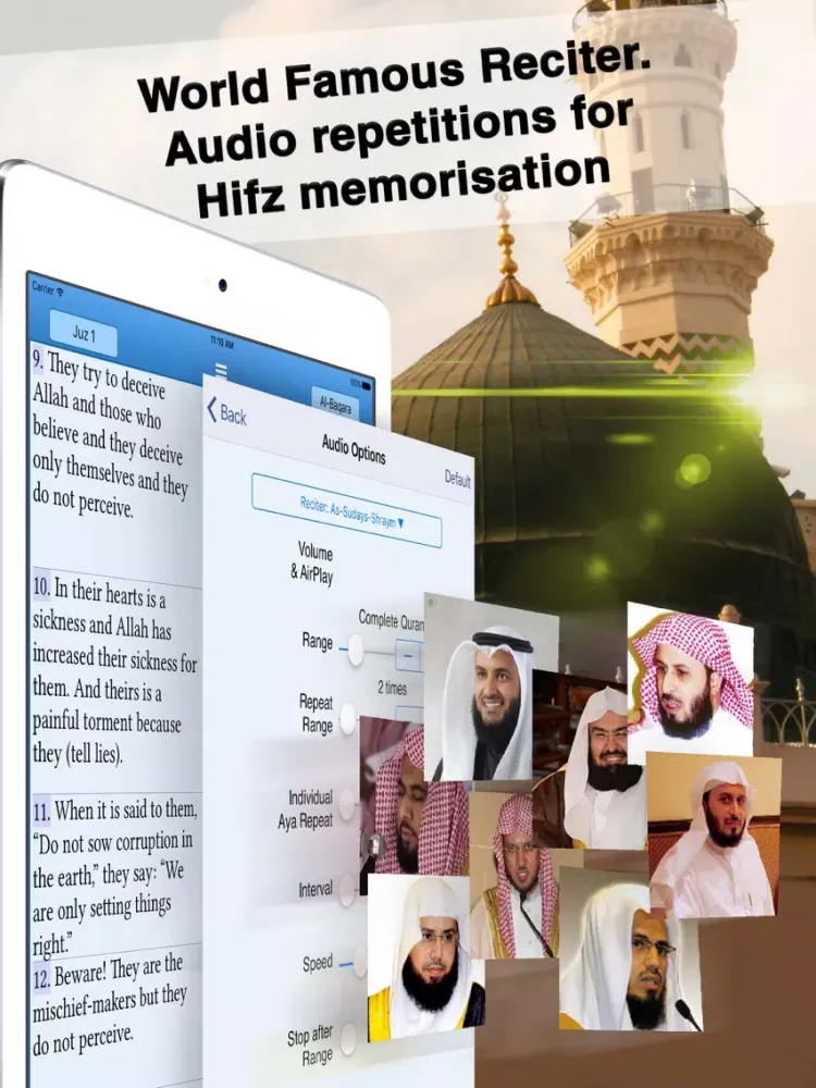 Quran Majeed - Sudays & Shraym iPad  Screenshots