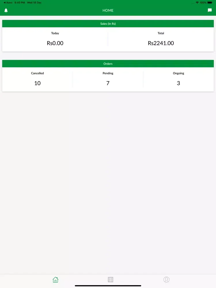 Tangkapan skrin Pak Eat Merchant PK iPad 