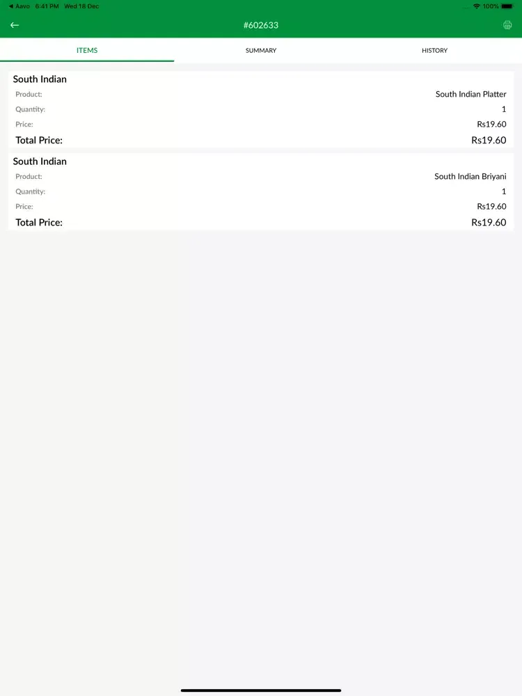 Tangkapan skrin Pak Eat Merchant PK iPad 