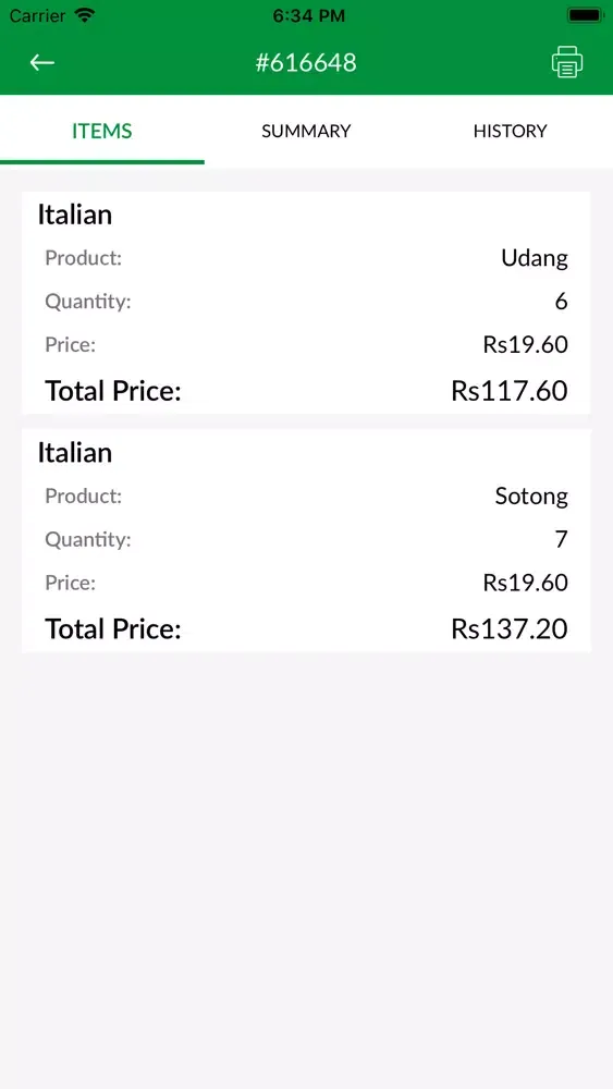 Tangkapan skrin Pak Eat Merchant PK