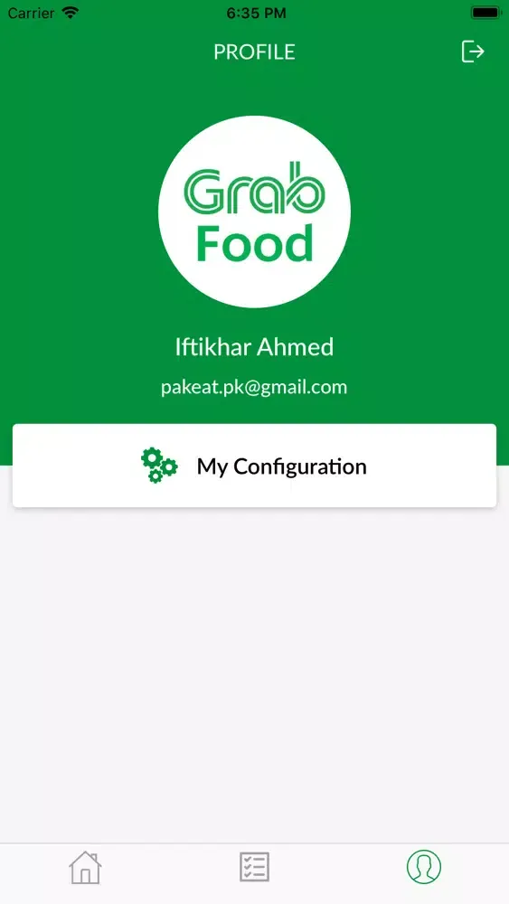 Tangkapan skrin Pak Eat Merchant PK