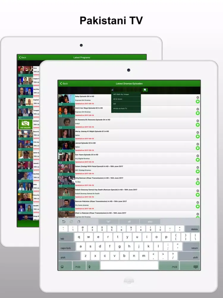 Capturas de tela do Pakistani Tv iPad 