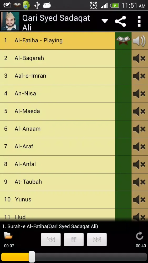 Capturas de pantalla de Listen Quran