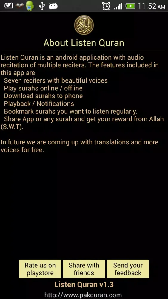 Capturas de pantalla de Listen Quran