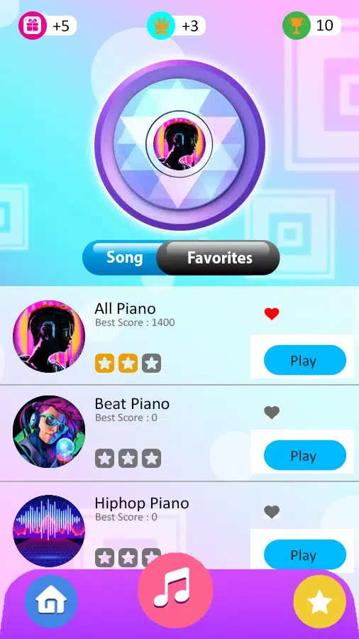 Zrzuty ekranu Rush E Piano