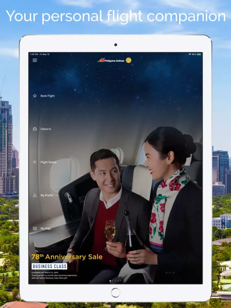 Philippine Airlines iPad  Ekran Görüntüleri